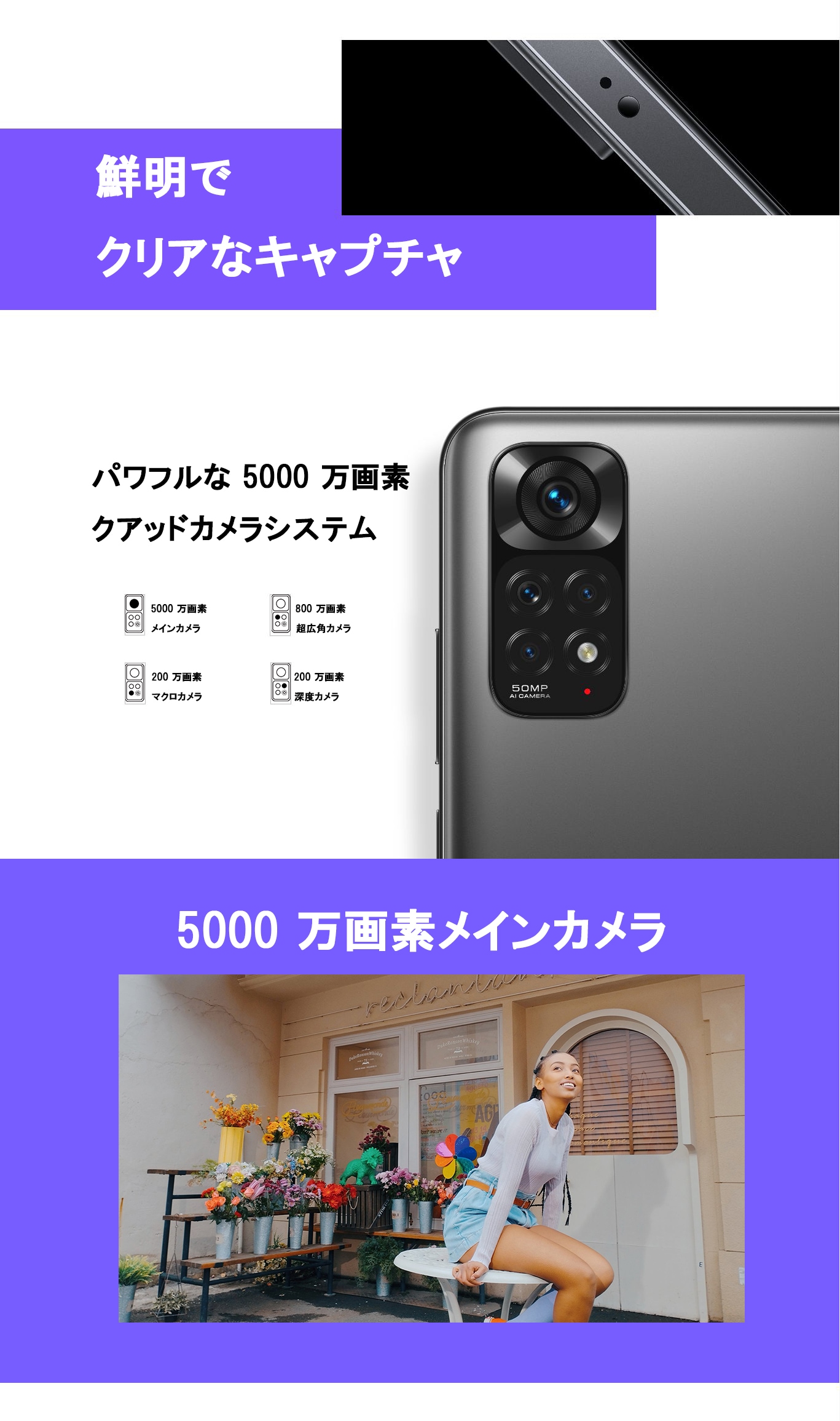 シャオミ Xiaomi Redmi Note 11 Twilight Blue トワイライトブルー